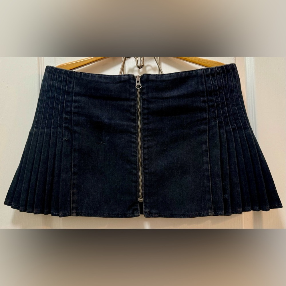 Original Rock&Republic Pleated Denim Miniskirt